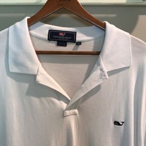 White Vineyard Vines XL polo shirt tall long